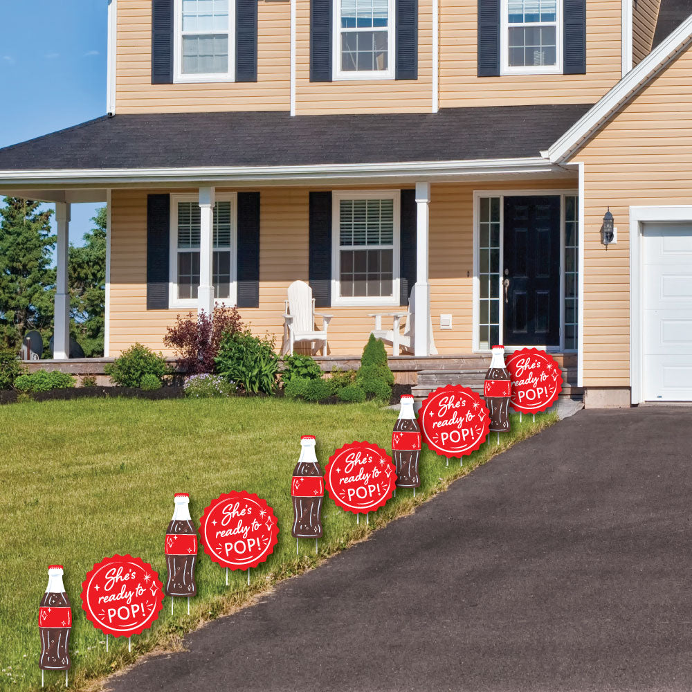 She's Ready to Pop Yard Signs - 10 Ct