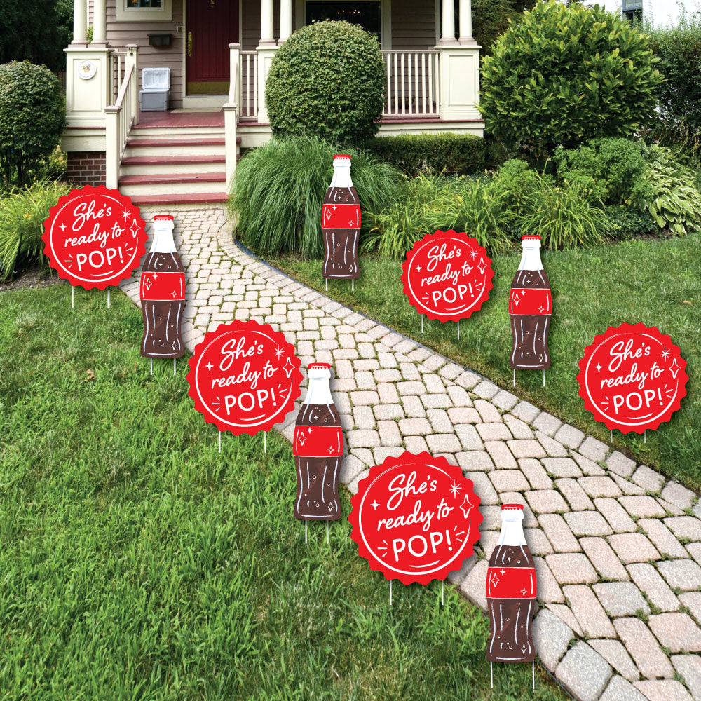 She's Ready to Pop Yard Signs - 10 Ct