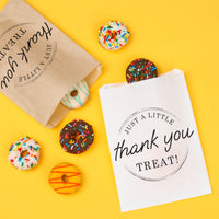 Paper Treat Bags - Simply Script - 25 Ct