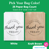 Paper Treat Bags - Simply Script - 25 Ct