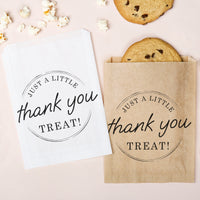 Paper Treat Bags - Simply Script - 25 Ct