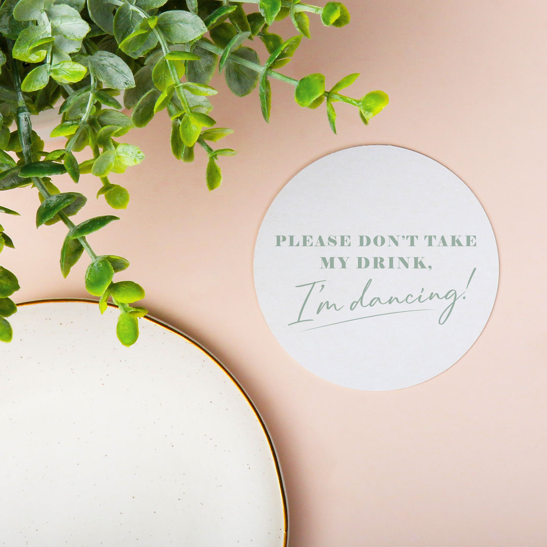 Drink Coasters - Please Don't Take My Drink - 25 Ct