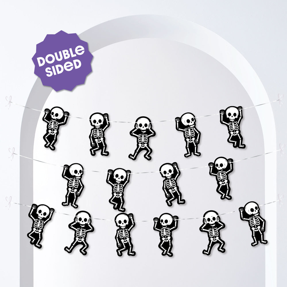 Skeletons Garland Banner - 15 Pc