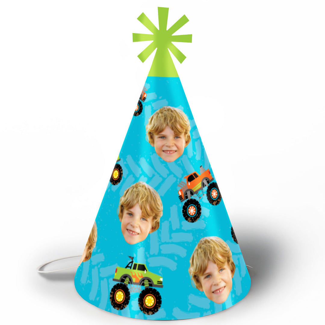 Custom Monster Truck Cone Hat - 8 Ct