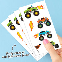 Monster Truck Temporary Tattoos - 72 Ct
