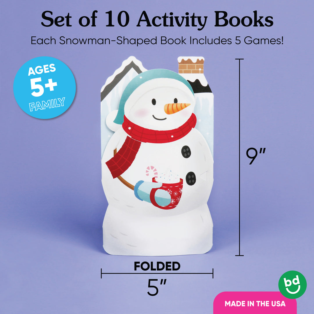 Snowman Activity Books - 10 Ct