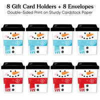 Assorted Snowman Nifty Gifty Card Holders - 8 Ct
