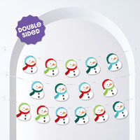 Snowman Garland Banner - 15 Pc