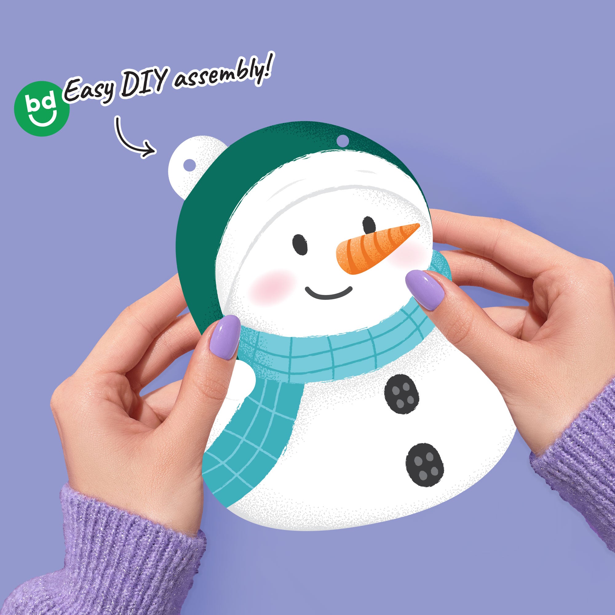 Snowman Garland Banner Christmas Winter Wonderland Holiday Party