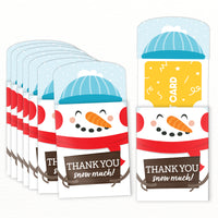Snowman Thank You Snow Much Nifty Gifty Card Holders - 8 Ct
