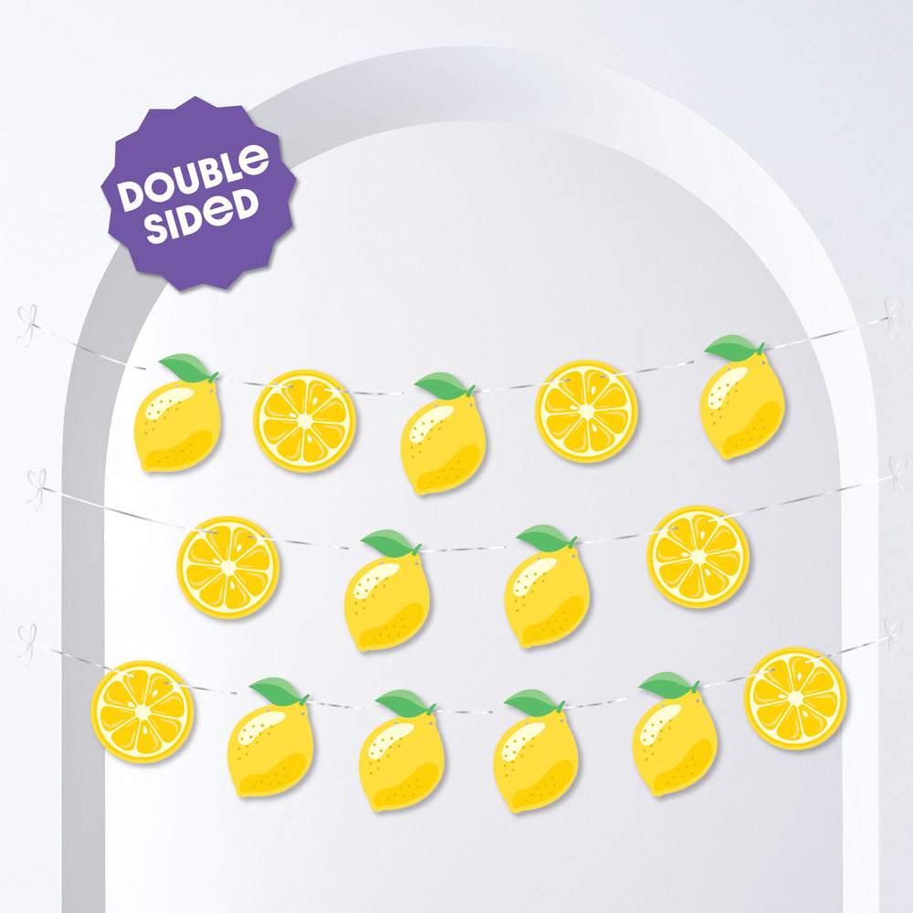 Lemon Garland Banner - 15 Pc