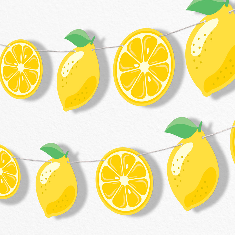 Lemon Garland Banner - 15 Pc