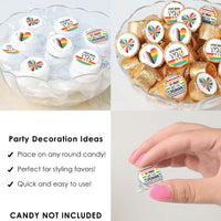 So Many Ways to Be Human - Pride Party Small Round Candy Stickers - Party Favor Labels - 324 Count