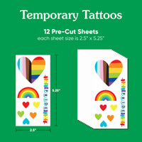 Pride Temporary Tattoos  -  96 Ct