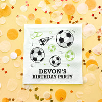 Custom Text Napkins - Soccer