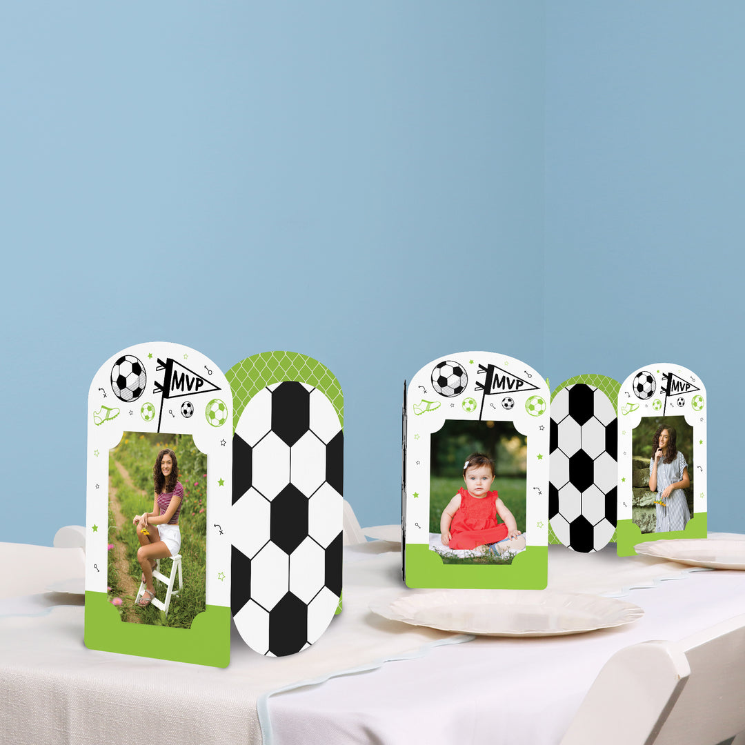 Soccer Photo Centerpieces - 8 Ct