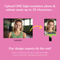 Custom Grad Soccer Photo Paddle 1, 3, 6, or 12 Ct