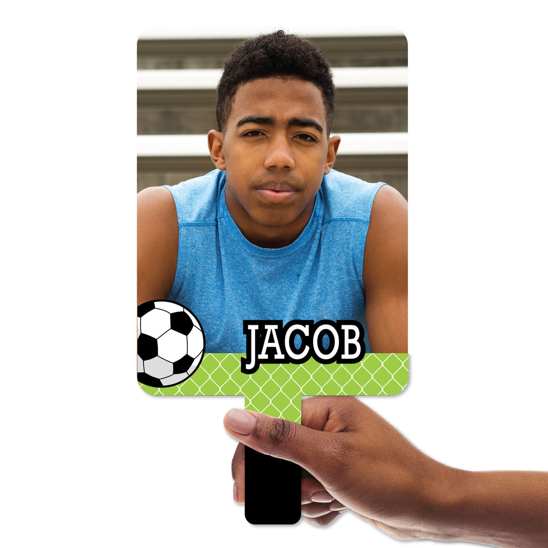 Custom Grad Soccer Photo Paddle 1, 3, 6, or 12 Ct