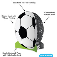 Soccer 3D Centerpieces - 8 Ct