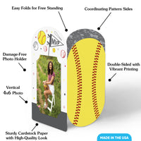 Fastpitch Softball Photo Centerpieces - 8 Ct
