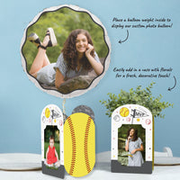 Fastpitch Softball Photo Centerpieces - 8 Ct