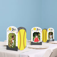 Fastpitch Softball Photo Centerpieces - 8 Ct