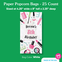 Custom Text Popcorn Bag - Spa Day - 25 Ct
