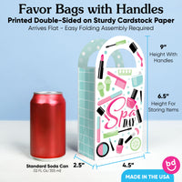 Spa Day Paper Favor Bags - 12 Ct