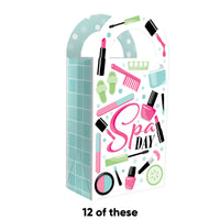 Spa Day Paper Favor Bags - 12 Ct
