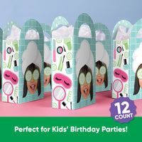 Custom Face Spa Day Paper Favor Bags - 12 Ct