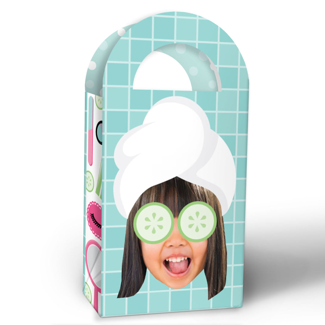Custom Face Spa Day Paper Favor Bags - 12 Ct
