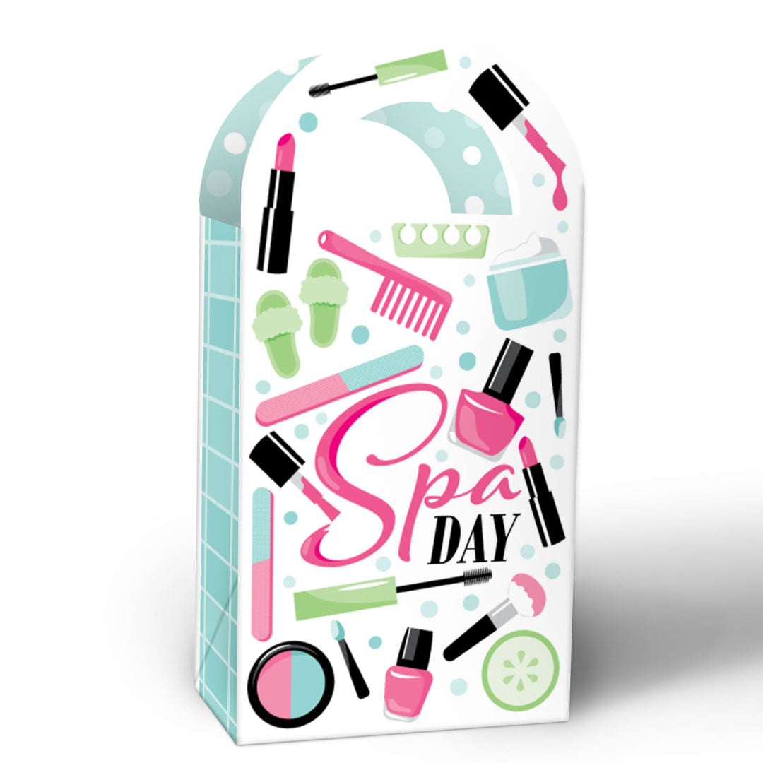 Spa Day Paper Favor Bags - 12 Ct