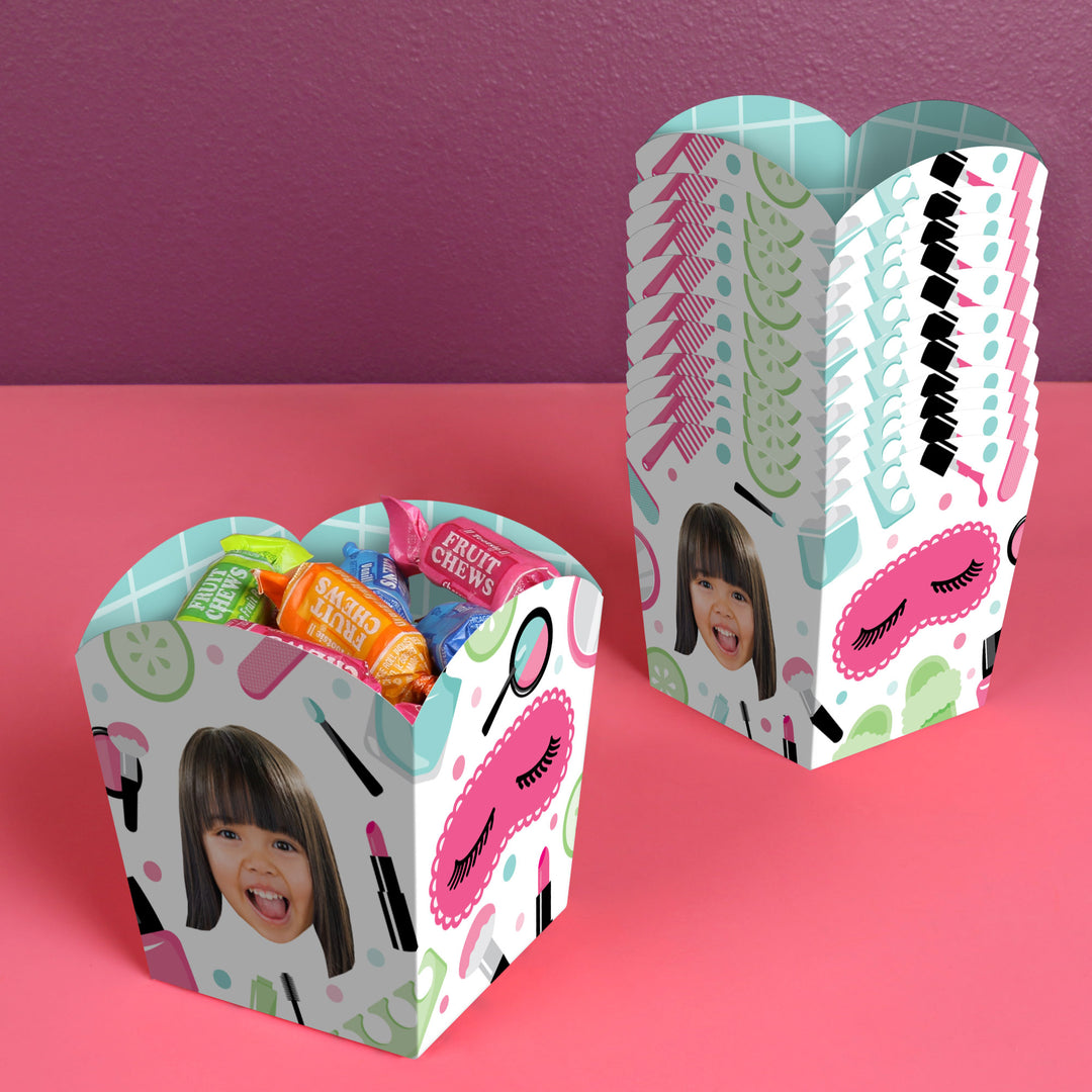 Custom Face Spa Day Treat Boxes - 12 Ct