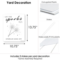Sparkler Send Off Wedding Yard Sign (Copy)