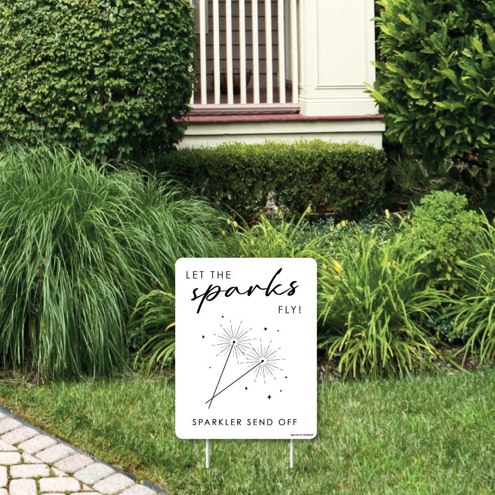 Sparkler Send Off Wedding Yard Sign (Copy)