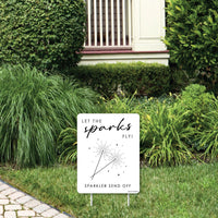 Sparkler Send Off Wedding Yard Sign (Copy)