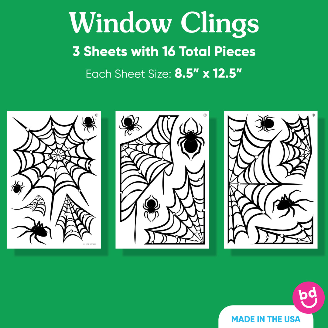 Spider Webs Window Clings