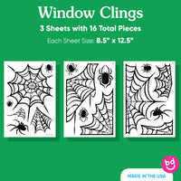 Spider Webs Window Clings