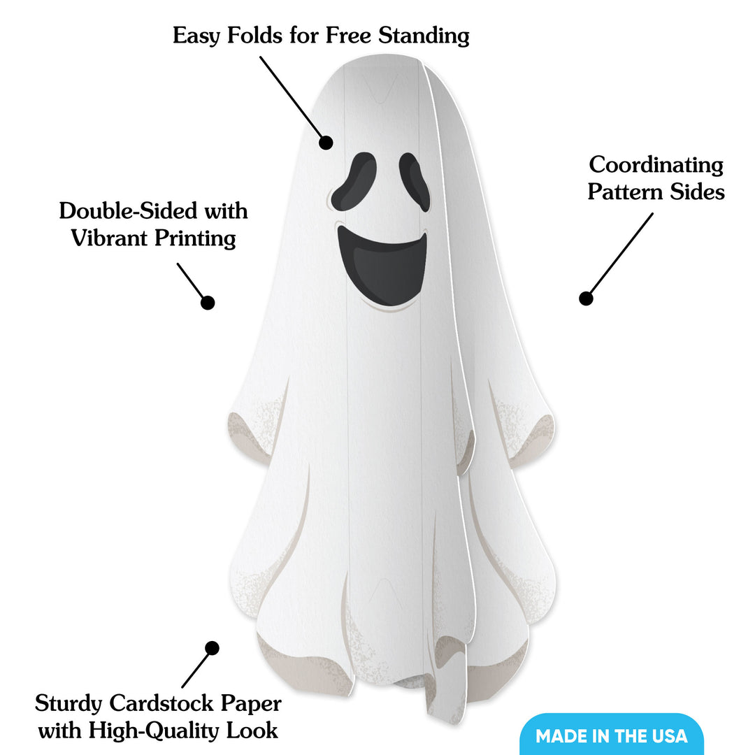 Spooky Ghost 3D Centerpieces - 8 Ct