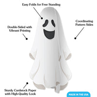 Spooky Ghost 3D Centerpieces - 8 Ct