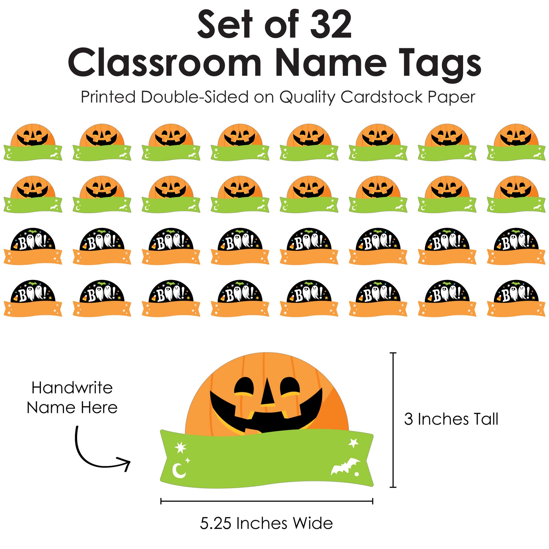 spooky-halloween-diy-blank-paper-desk-or-locker-labels-classroom-name-tags-set-of-32-bigdotofhappiness-com-big-dot-of-happiness-llc