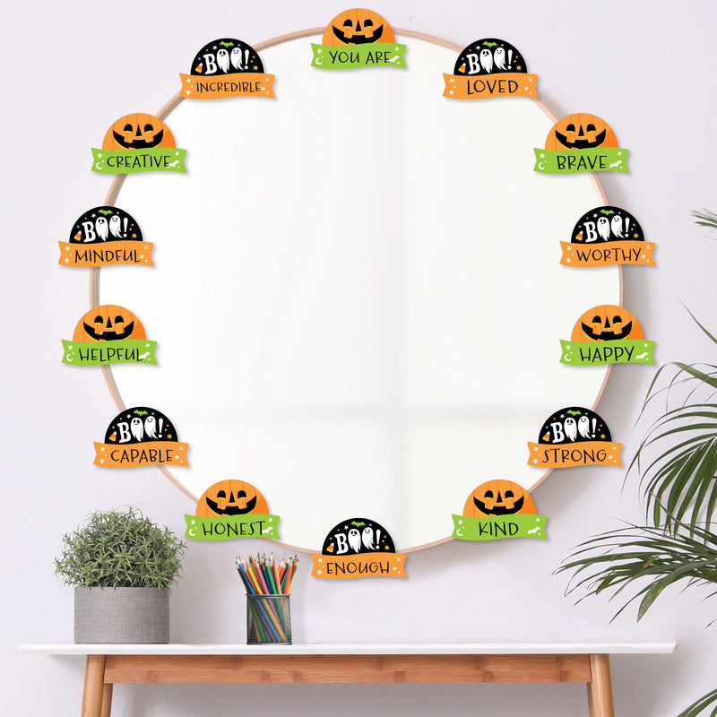 Spooky Halloween - DIY Blank Paper Desk or Locker Labels - Classroom Name Tags - Set of 32