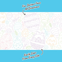 Happy Easter - Coloring Table Runner - 7'