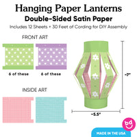 Spring Easter Hanging Paper Lanterns