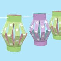 Spring Easter Hanging Paper Lanterns