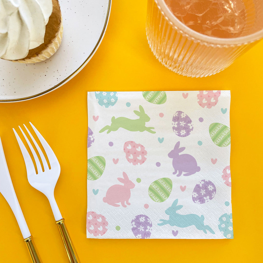 Napkins - Spring Easter Bunny - 24 Ct