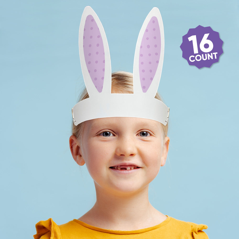 Easter Bunny Ears Headbands - 16 Ct