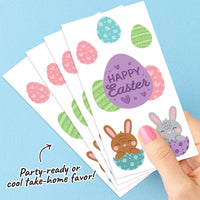 Spring Easter Bunny Temporary Tattoos - 72 Ct