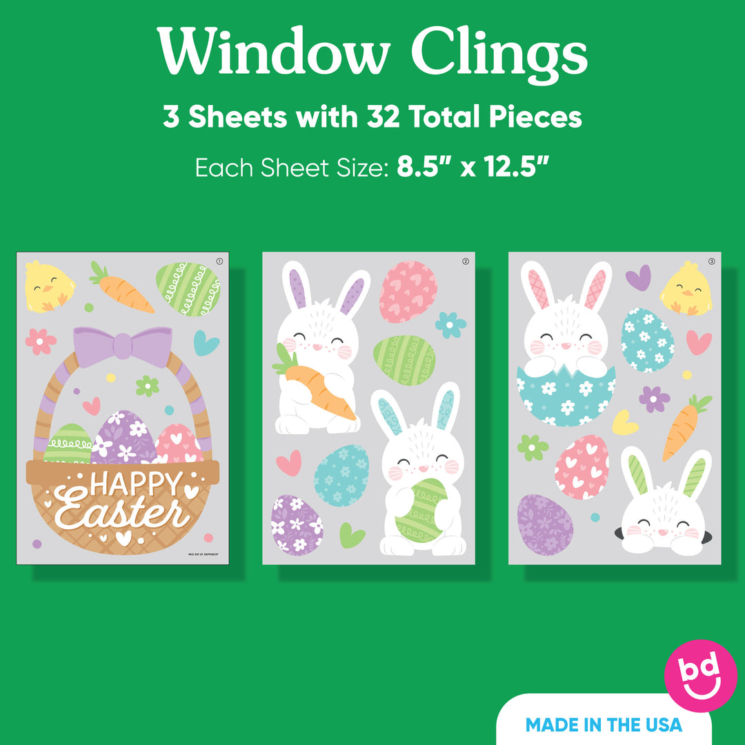 Spring Easter Window Clings