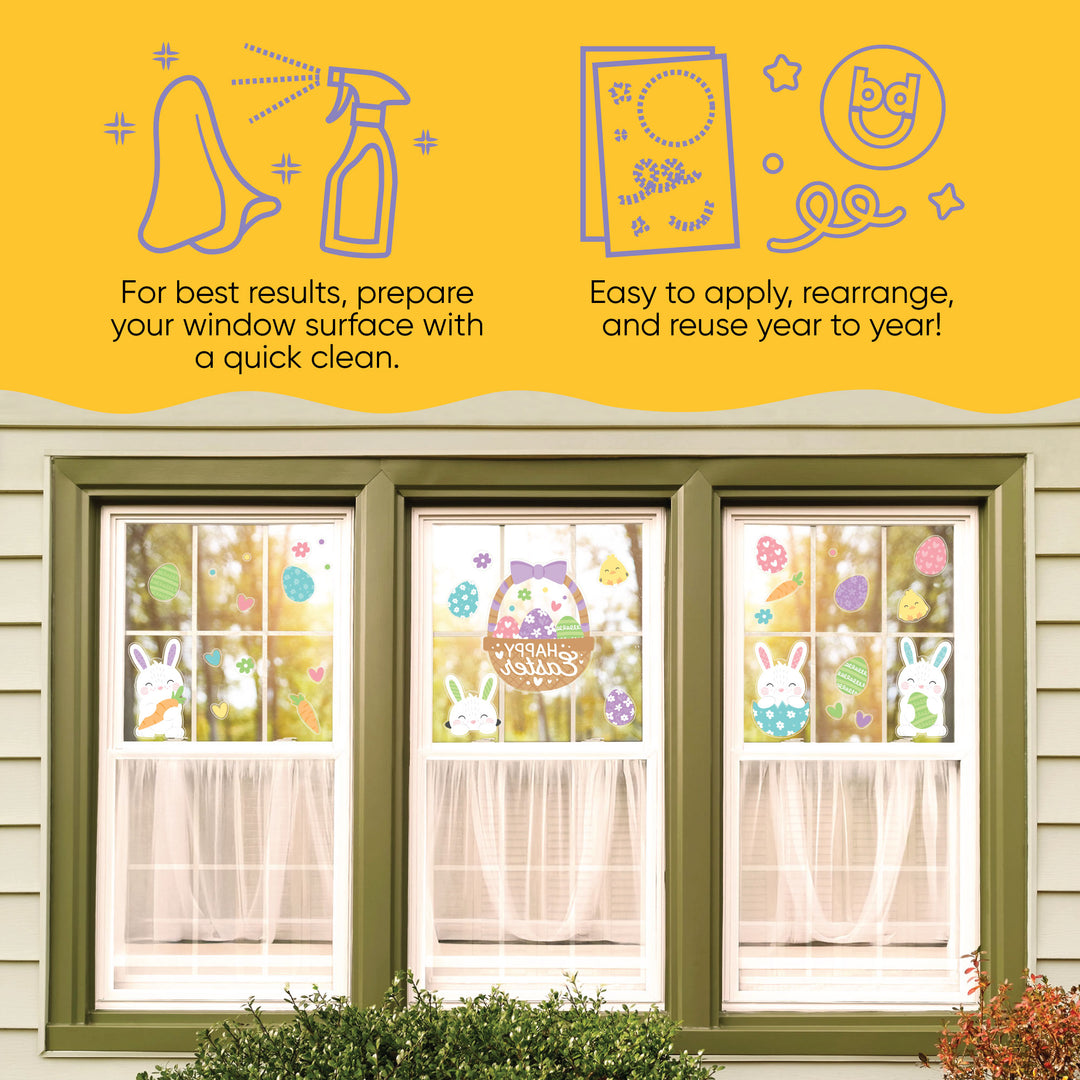 Spring Easter Window Clings